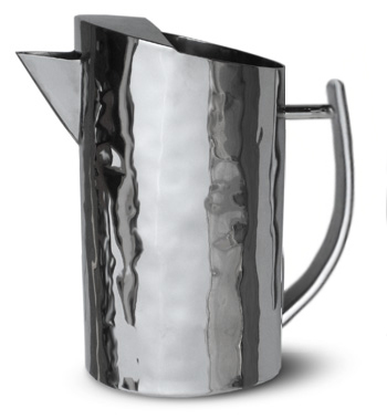 Barware water pitcher 8"H